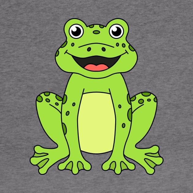 Cute Happy Frog River and Lake animal by Cute Tees Kawaii